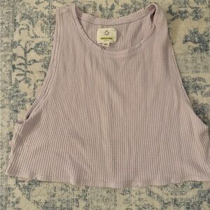 Offline Ribbed Crop Top - Soft Lavender